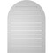 Ekena Millwork Round Top Surface Mount PVC Gable Vent: Functional, w/ 2"W x 1-1/2"P Brickmould Frame, 26"W x 36"H GVPRT26X3602SF - alternate 4